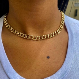 Colar Grumet 10 MM Elo Aberto