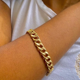 Pulseira Elos Redondos 18cm