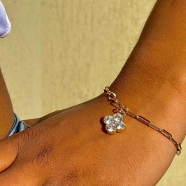 Pulseira Van Cleef Um Trevo Transparente