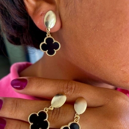 brinco virginia trevo grande