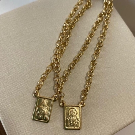 pulseira escapulario jesus e nossa senhora