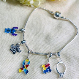 Berloque para Pandora quebra cabeça autismo