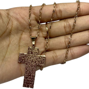 Corrente abaulada Crucifixo Masculino