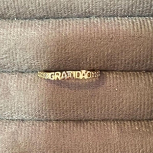 Anel Cravejado Gratidão