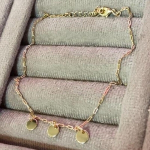 Tornozeleira Com Mini Medalhas Lisas