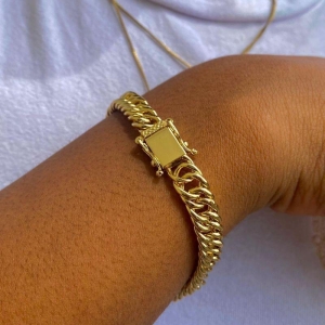 Pulseira Elo trançado 16cm