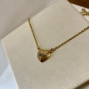 Colar para personalizar coração P