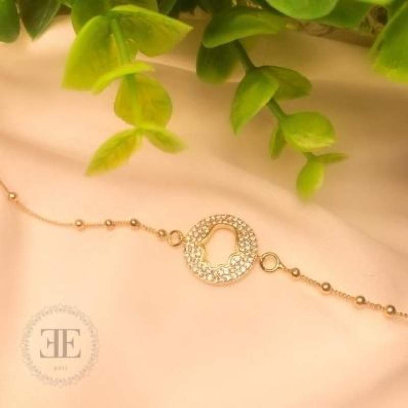 Pulseira Mão de Fátima Cravejada