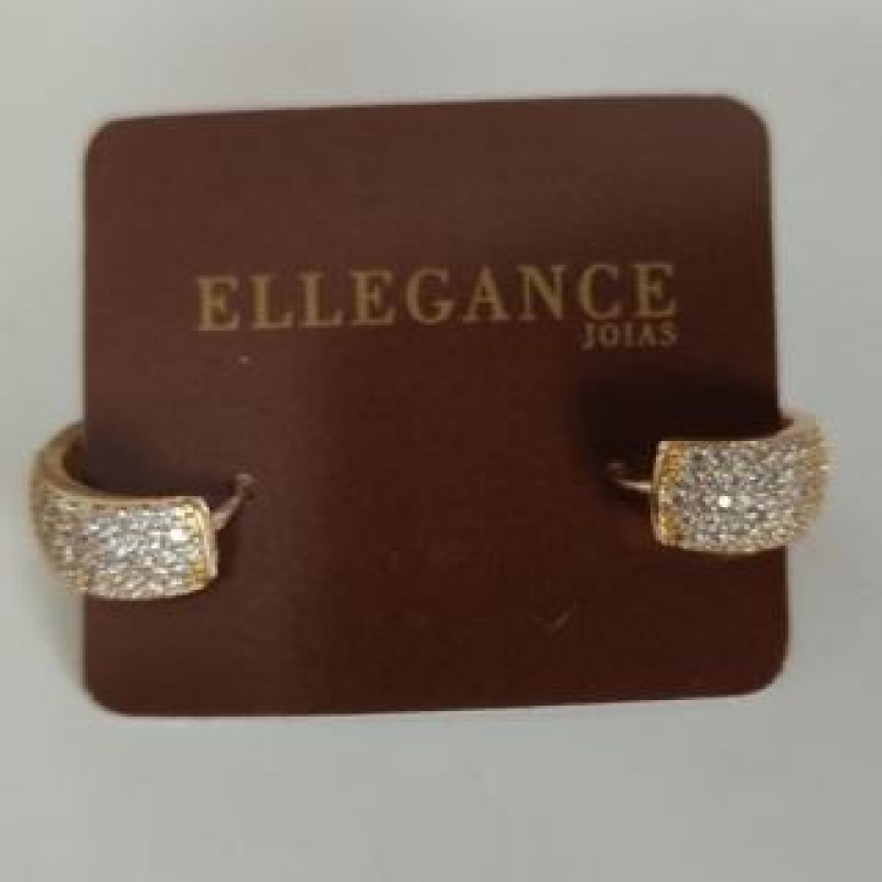 Argola Click Pave Grande