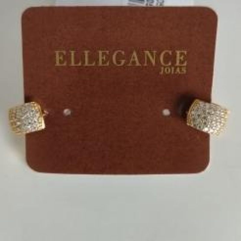 Argola Click Pave Pequeno