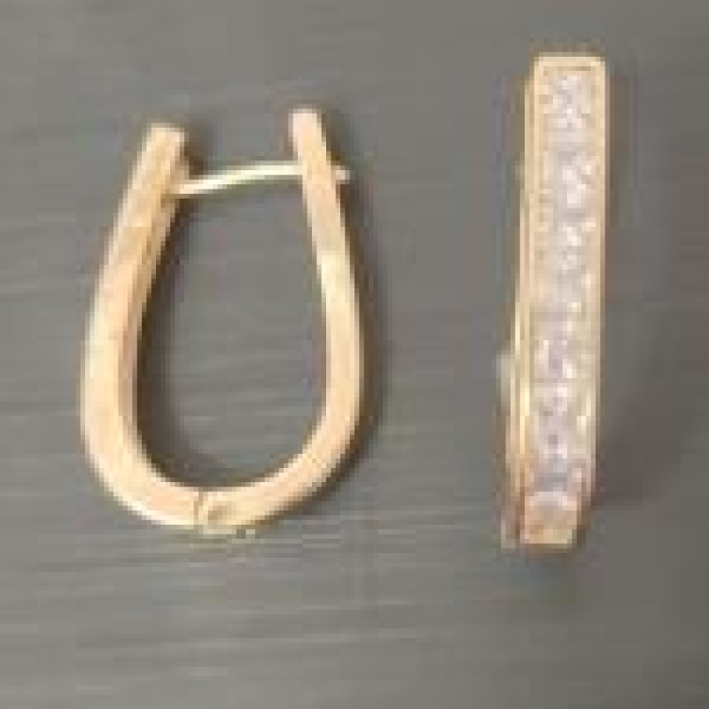 Argola Zirconia Carre