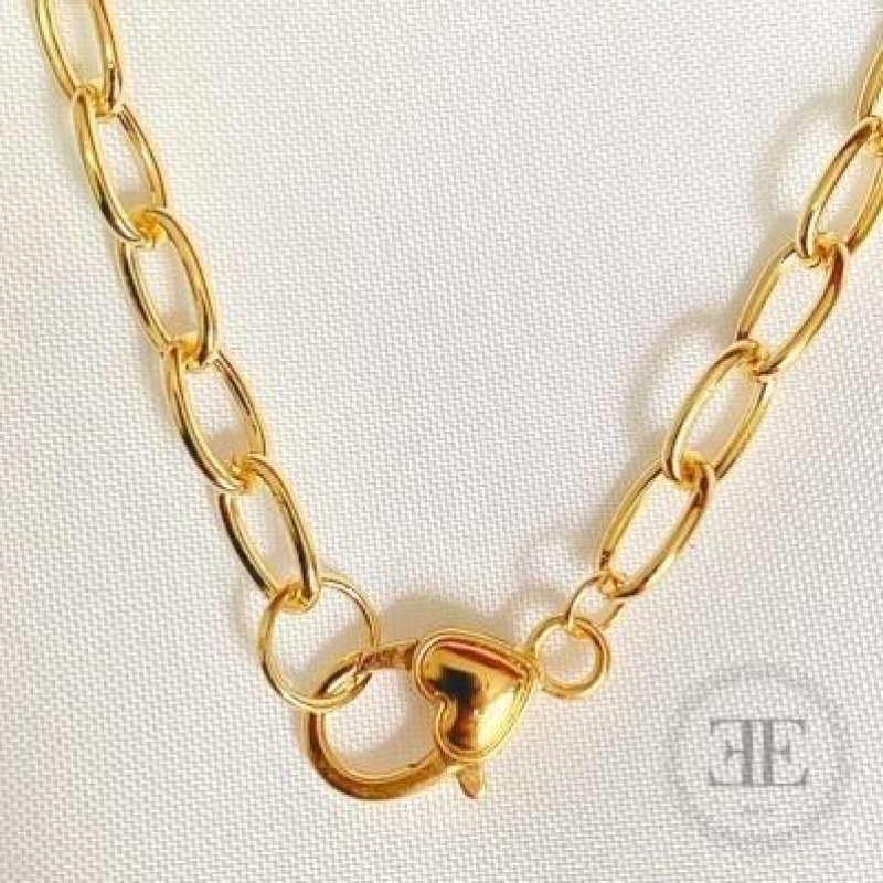Pulseira Elos Fecho Coração