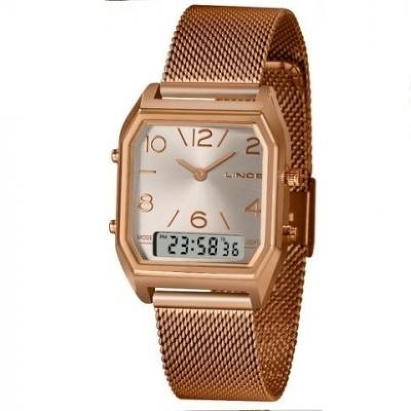 Relógio de Ponteiro Lince Quartz Rose