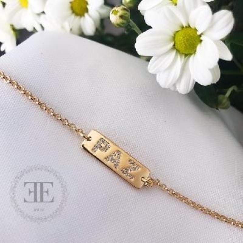 Pulseira Paz Cravejada