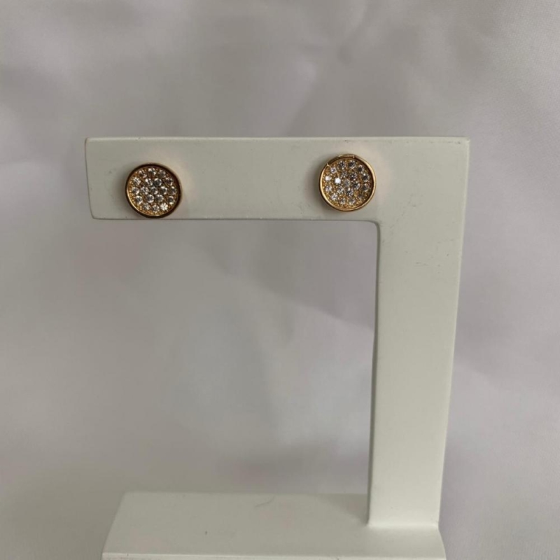 Brinco Circulo Cravejado Pequeno