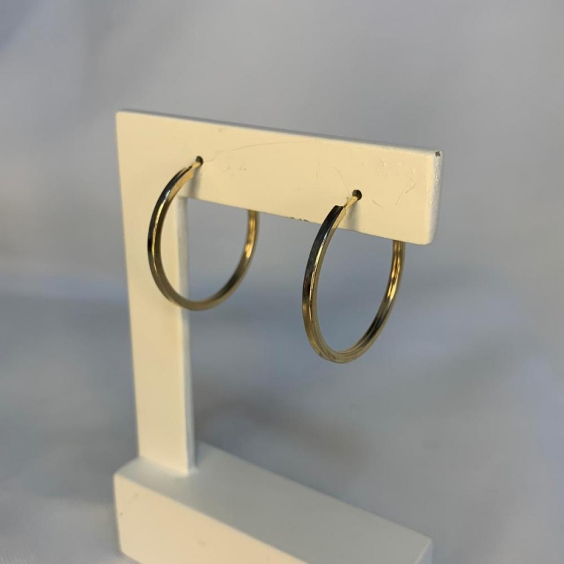 Brinco Argola Aro Quadrado Pequena