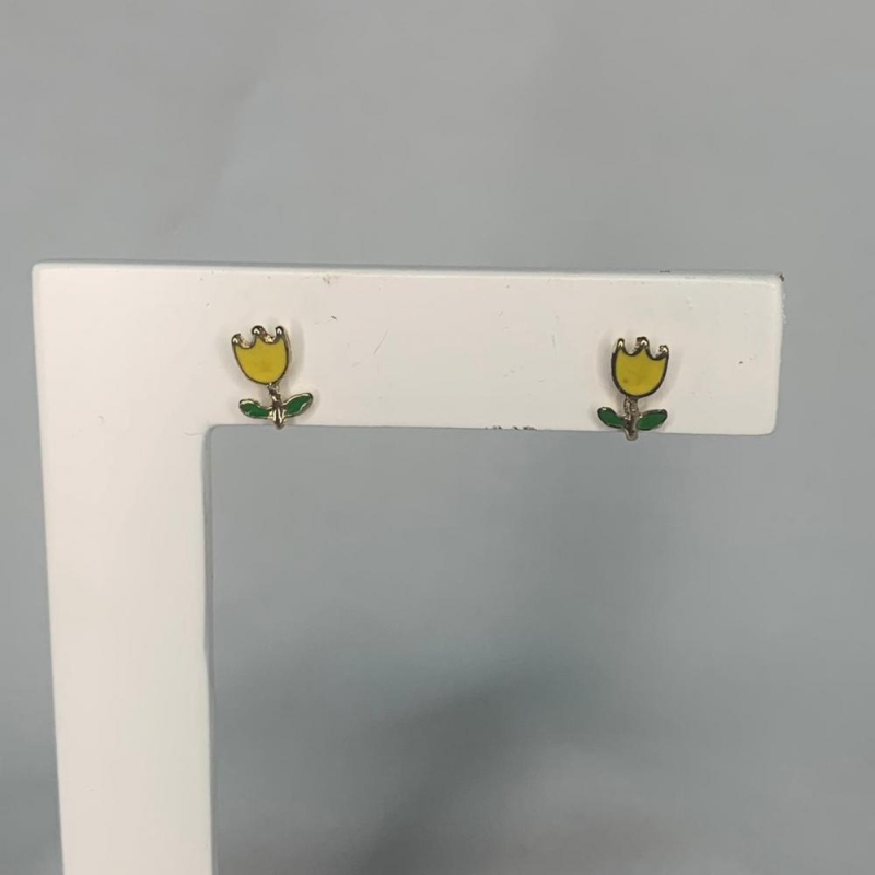 Brinco Flor Amarelo