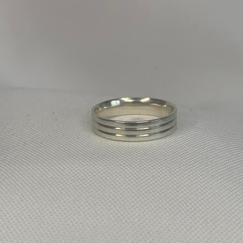 Anel 2 Linhas Foscas