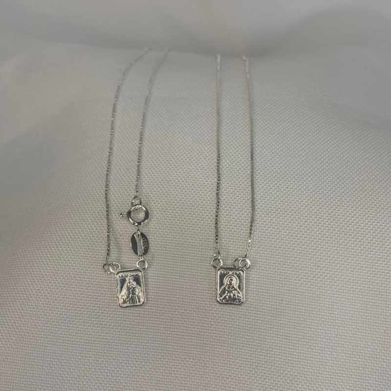 Colar Escapulário Veneziana Chapa Pequena