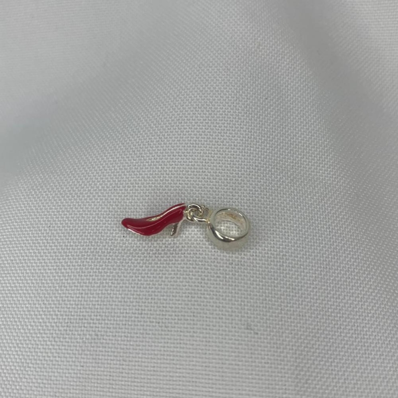 Pingente Sapato Salto Alto Vermelho