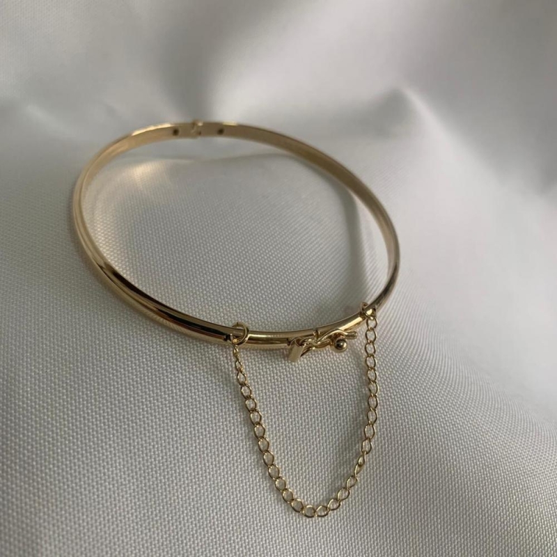 Pulseira Bracelete Algema Fina