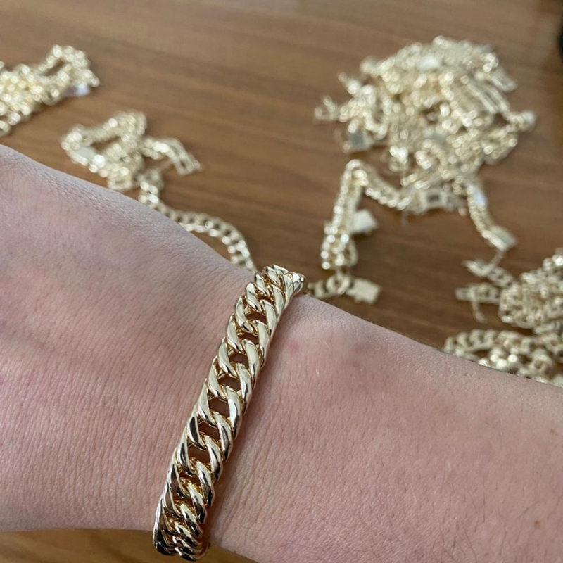 Pulseira Elos Fecho Gaveta 20cm