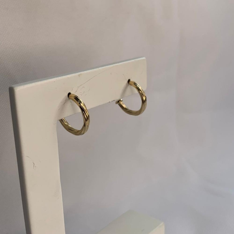 Argola Pequena Tubo Linhas com Ponta Redonda