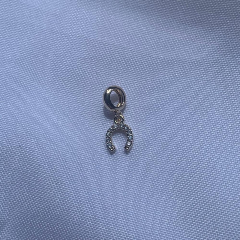 Pingente Ferradura Cravejada para Pulseira Réplica Pandora