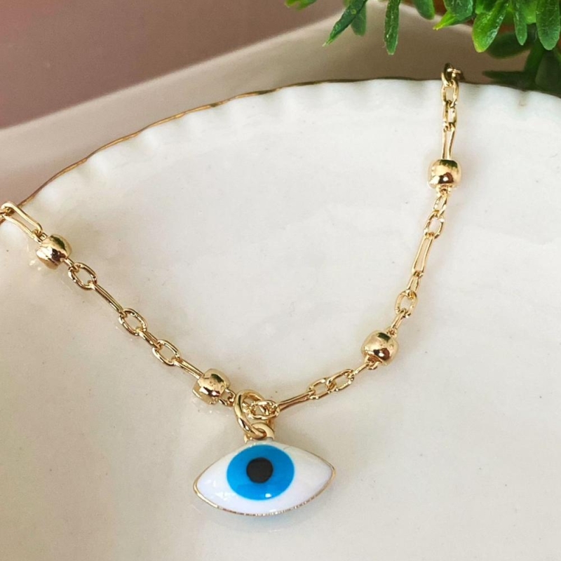Pulseira Olho grego Azul
