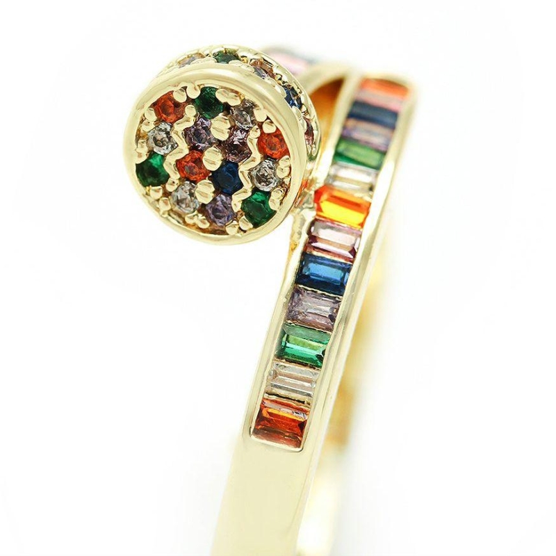 Anel replica cartier prego multicolors