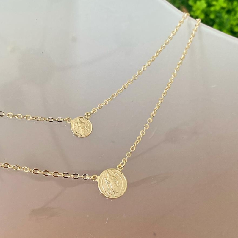 Escapulario duas frentes Sao Bento