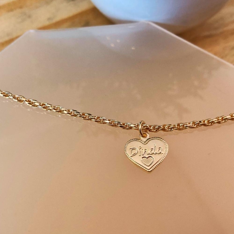 Pulseira Dinda coração