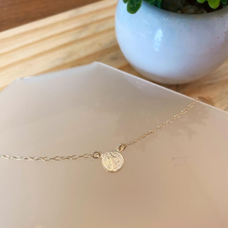 Pulseira sao bento elo fino