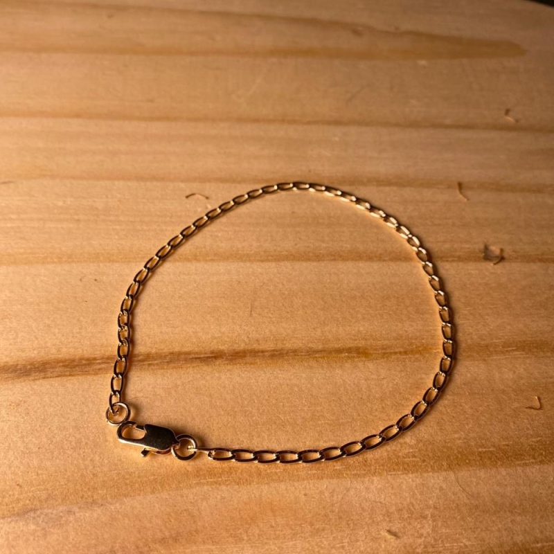Pulseira elo fino simples
