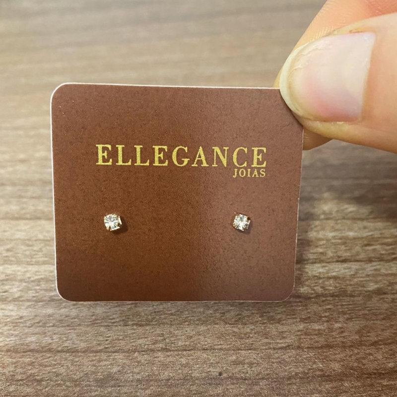 Brinco ponto de luz M cristal