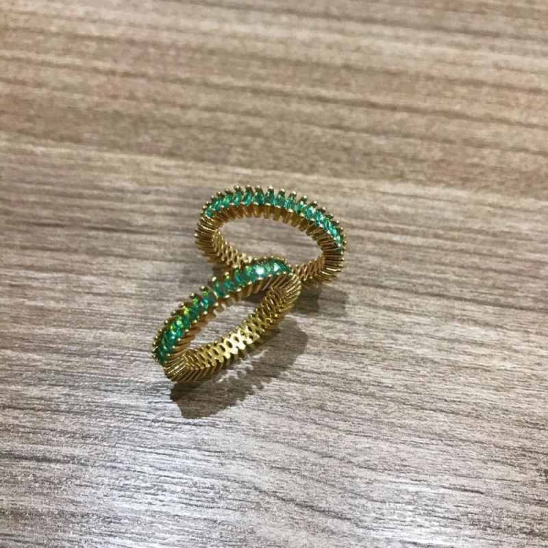 Aliança Cristal Verde