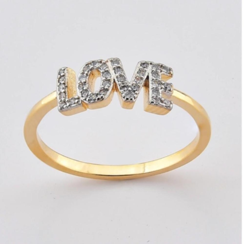 Anel Love cravejado