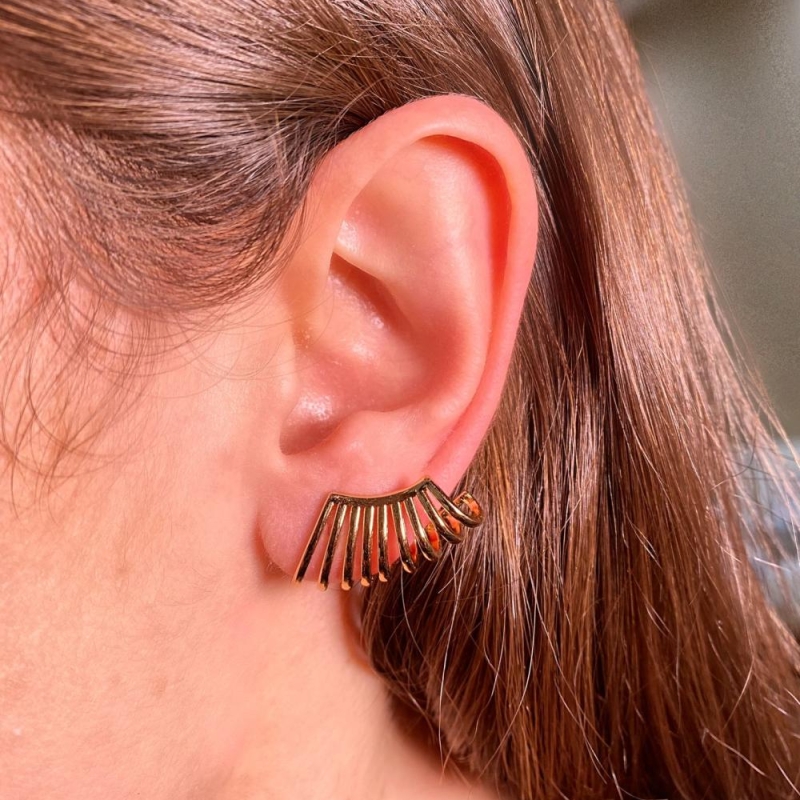 Brinco ear hook liso