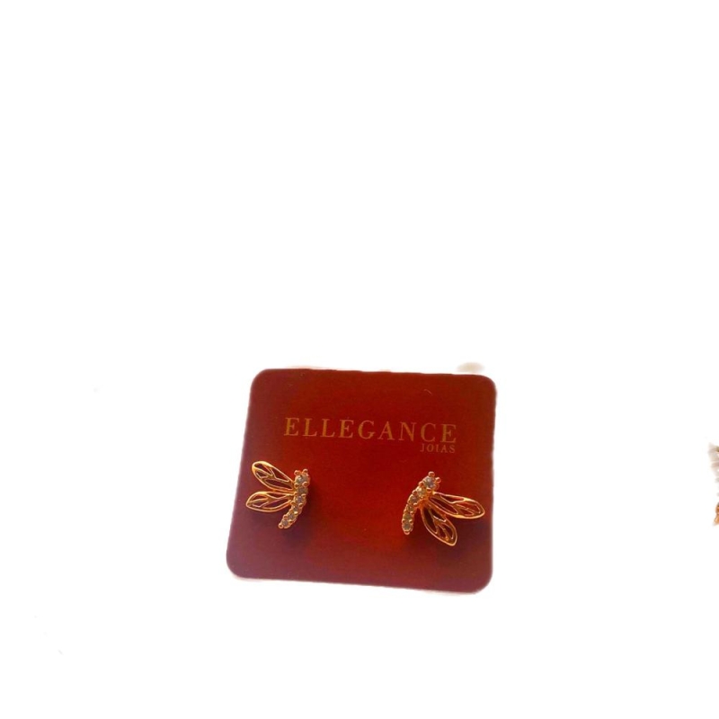 BRINCO LIBÉLULA COM ZIRCÔNIA