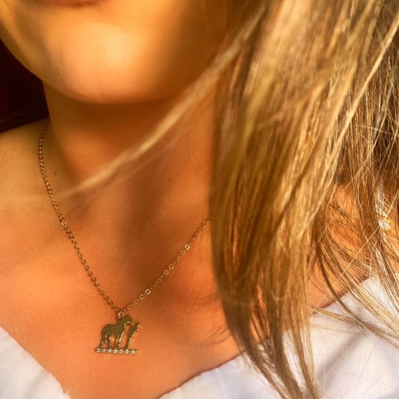 Colar homem com cavalo