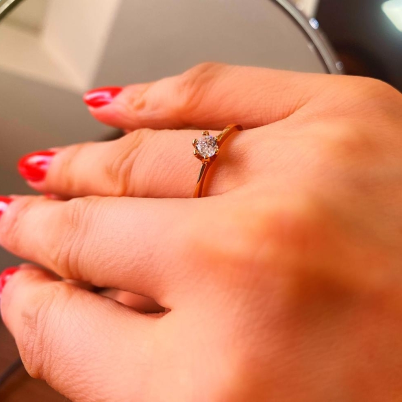 Solitario com 6 garras