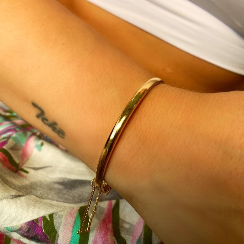 Pulseira Bracelete liso correntinha