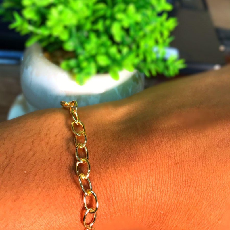 Pulseira elo oval p