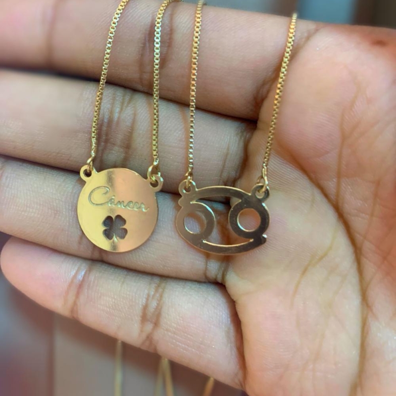 colar escapulário signo câncer