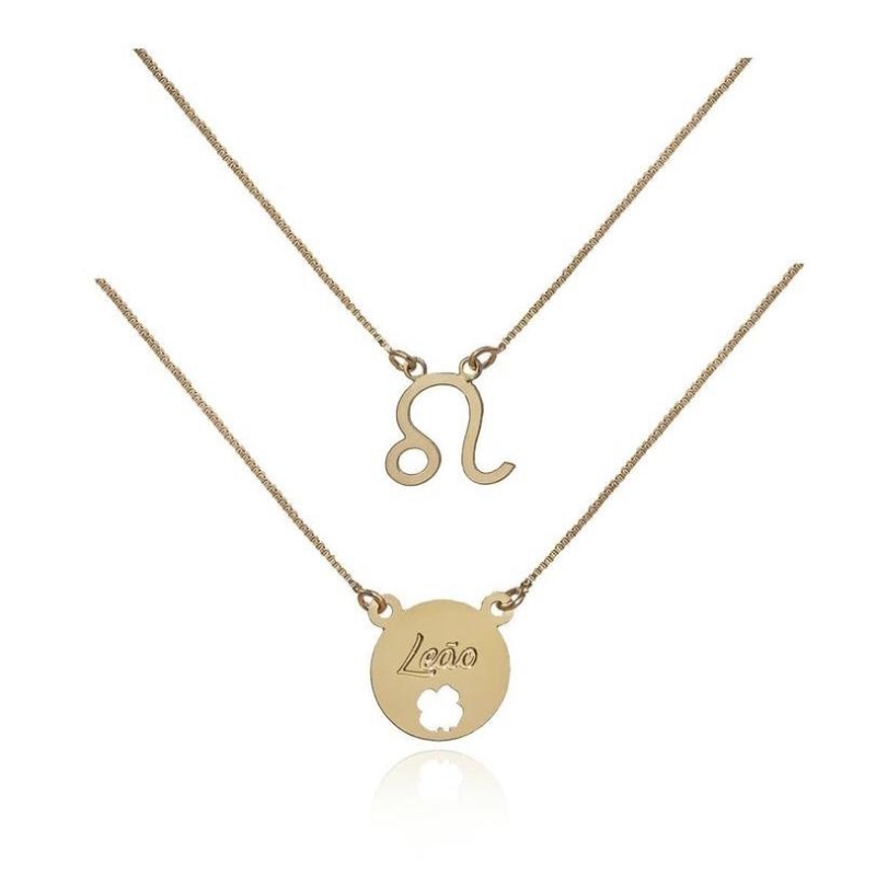 colar escapulário signo leão