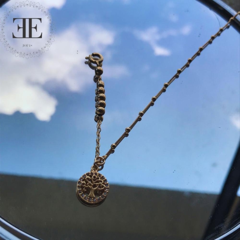 pulseira arvore da vida com bolinhas