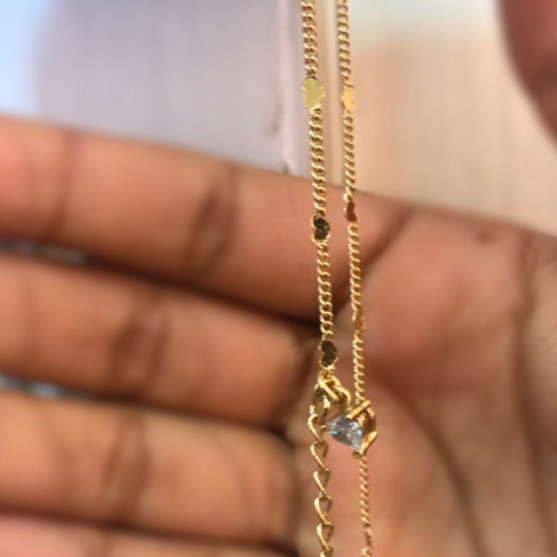 pulseira corrente com coraçõezinhos sem zircônia