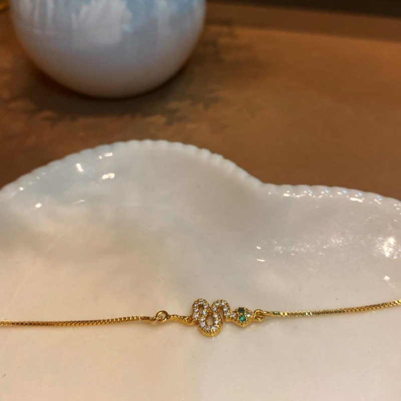 Pulseira cobra verde