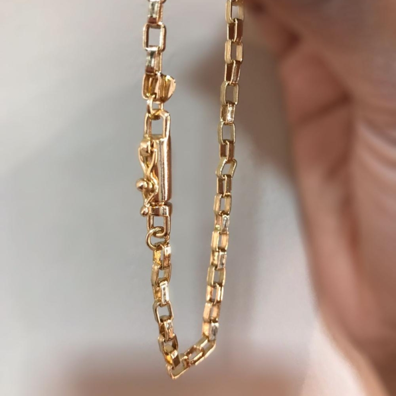 pulseira veneziana 1.0  fecho canhao