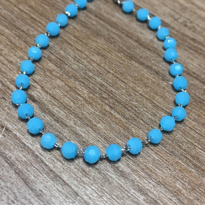 colar Bolinhas Azuis
